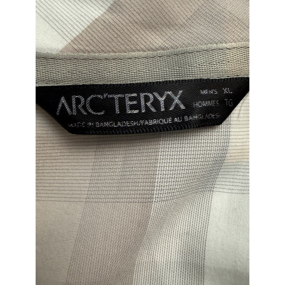Arc'teryx Men's Gray Plaid Long Sleeve Button Up Cotton Blend Shirt XL - Picture 4 of 6